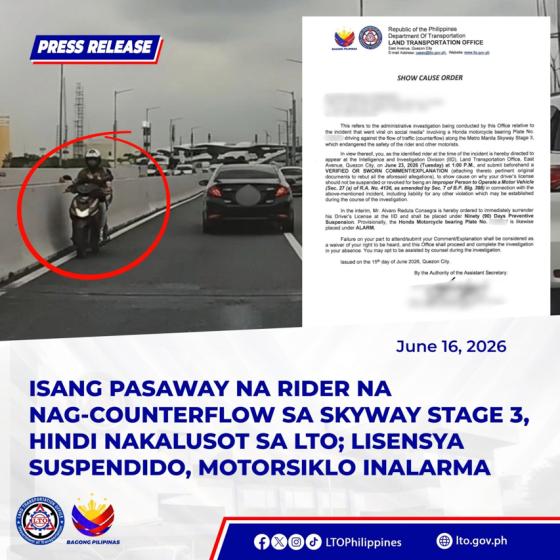 2 years after fatal crash, scooter rider counterflows on Skyway Stage 3 image