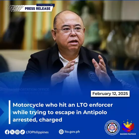 LTO files charges vs rider who hit enforcer while trying to escape LTO files charges vs rider who hit enforcer while trying to escape image