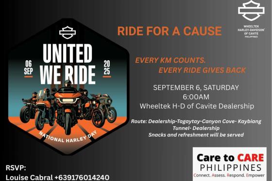 Harley-Davidson invites you to the United We Ride on Sept. 6 Harley-Davidson invites you to the United We Ride on Sept. 6 image