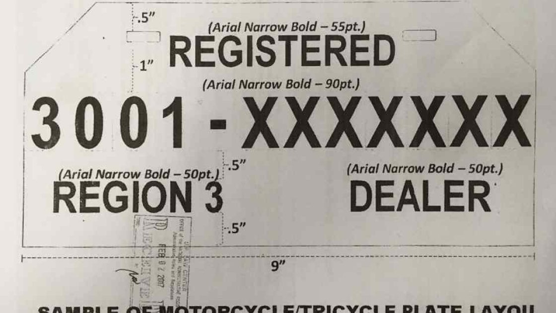 LTO to require MV File-based temporary plates for motorcycles