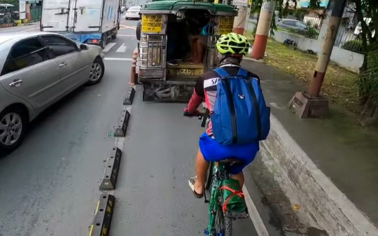 LTO on the lookout for viral jeepney in bicycle lane