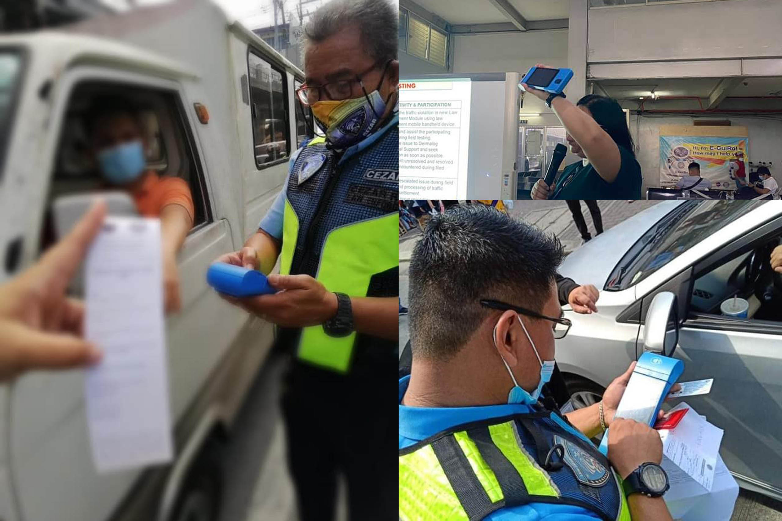 LTO testing handheld electronic contactless ticketing system