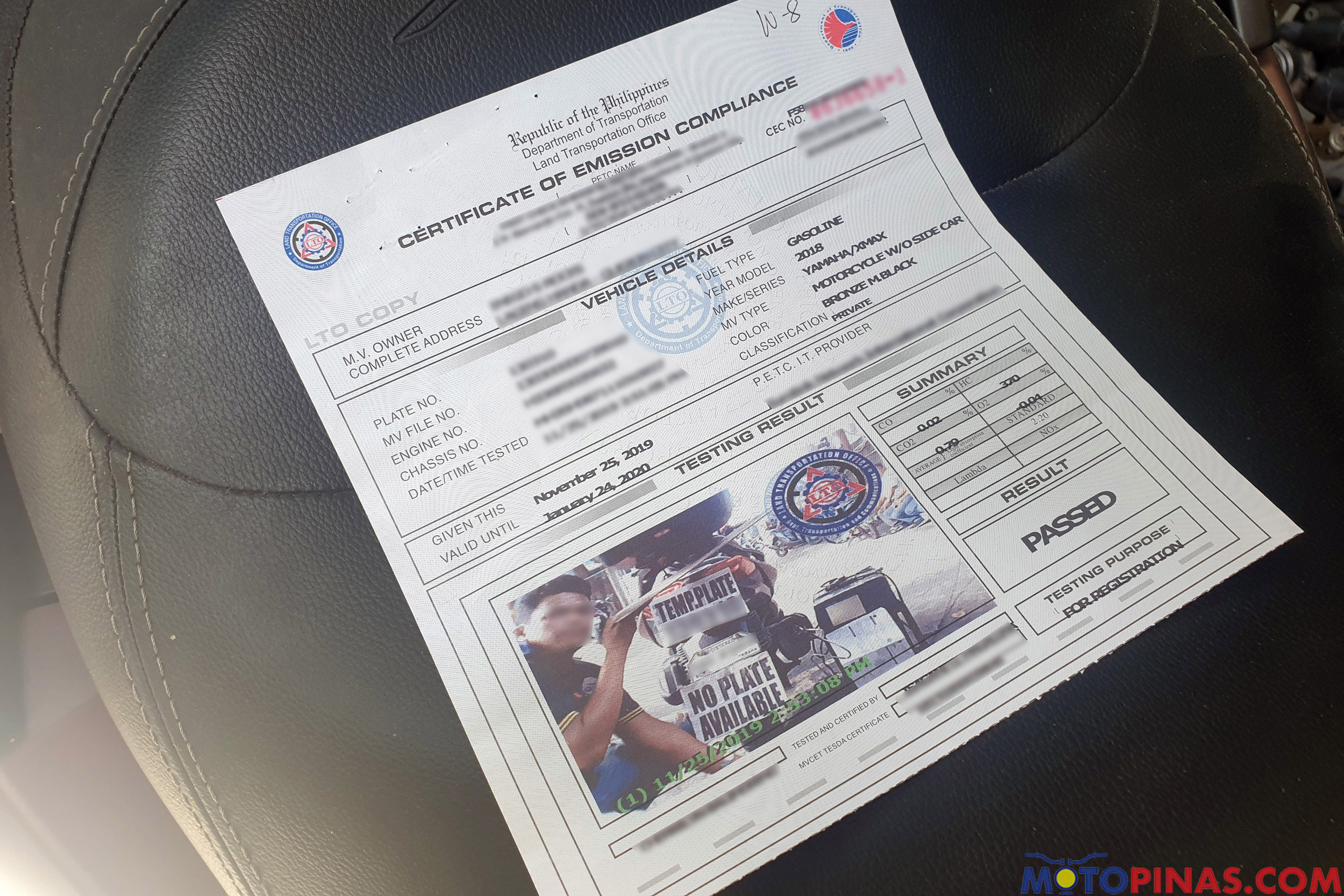 Congressman asks DOTr to suspend emission testing Motorcycle News