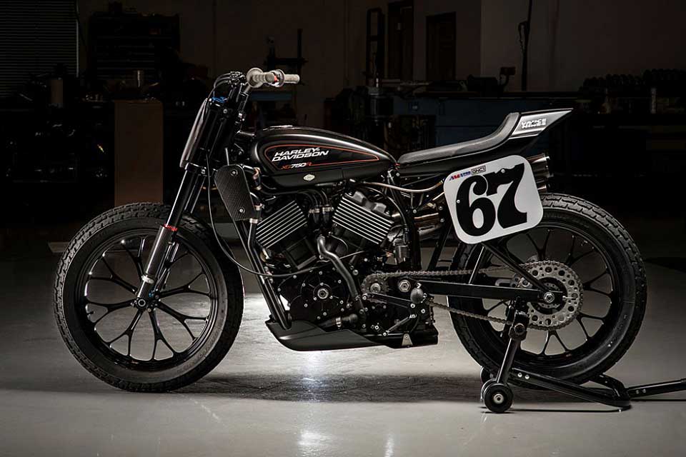 The Harley-Davidson XG750R finished in black